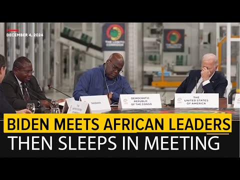 Biden in Angola. Invites African Leaders, then Sleeps during meeting