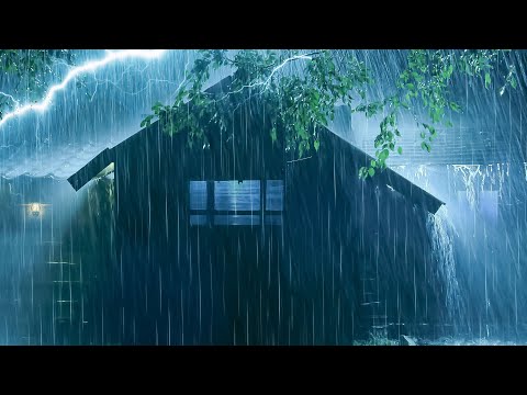 Deep Sleep in 3 Minutes with Torrential Rainstorm & Mighty Thunder | Rain Thunderstorm White Noise