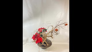Ikebana demonstration by Machiko Faught (2024 Winter exhibition)