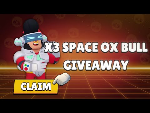 3X SPACE OX BULL SKIN GIVEAWAY🤯😍| BRAWL STARS LUNAR BRAWL | #SupercellPartner