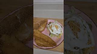 Tonight Dinner Is Fried Fish And Salad