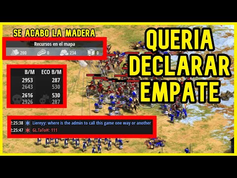 ES UNA LOCURA UN EMPATE EN AGE OF EMPIRES 2