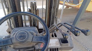How to drive diesel forklift