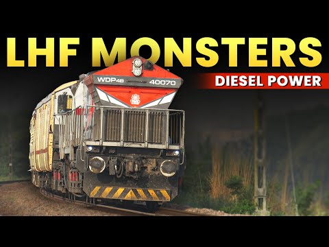 Diesel Trains speeding behind furious LHF Monsters | Indian Railways