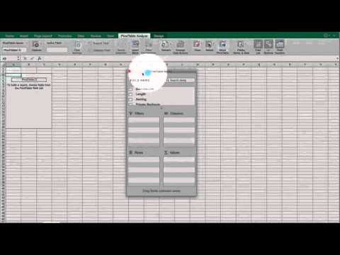 create a pivot table excell for mac