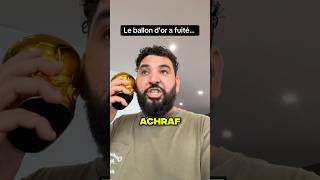 LE BALLON D’OR A FUITÉ 🤦‍♂️