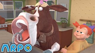 Nem que a vaca tussa 🐮 ARPO o Robô em Português | Desenho Animados para Bebês
