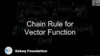Chain Rule for Vector Function
