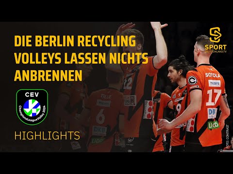 Greenyard MAASEIK vs. BERLIN Recycling Volleys | Highlights - CL Männer | SDTV Volleyball