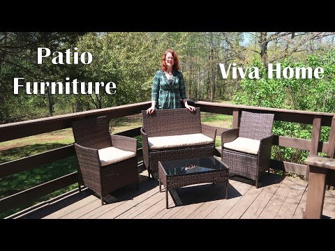 🍀Viva Home Furniture PATIO SET RATTAN WICKER (Outdoor...