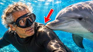 Un delfín le tocó la espalda… necesitaba ayuda urgente 🐬