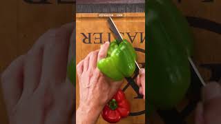 This is my secret technique to cut bell peppers