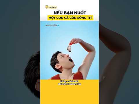 Nếu bạn nuốt một con cá còn sống thì sẽ ra sao? #anhtinhtuong #shorts