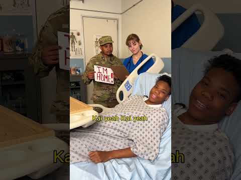 Sick child gets reunited with his older brother before surgery!