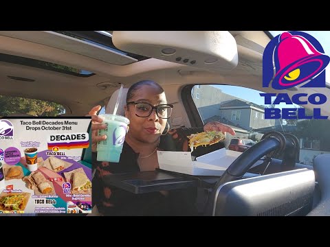 TRYING EVERY ITEM ON THE NEW TACO BELL DECADES MENU!! WHICH ERA IS BEST???