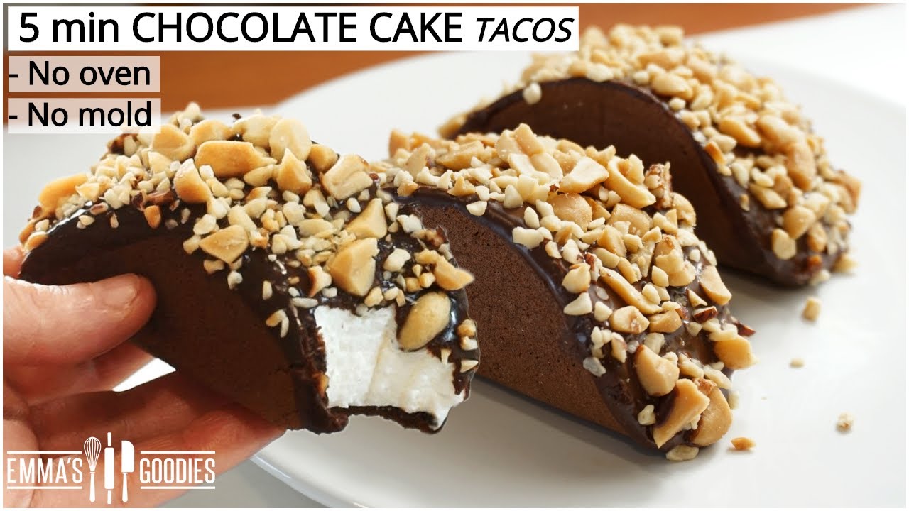 The CAKE recipe YOU didn't know You needed! Soft Chocolate Cake Tacos! Chocolate Pan Cakes