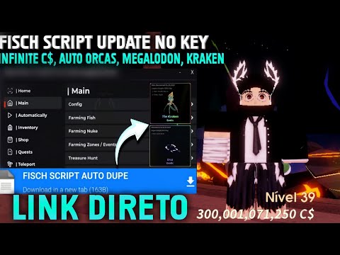 🎣[UPD] FISCH SCRIPT NO KEY: AUTO FISH, DUPE TOTEM, AUTO ORCAS e AUTO MEGALODON, DUPE COIN C$!