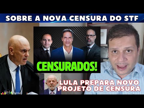 Sobre a NOVA CENSURA de Moraes que pegou Lacombe e Allan dos Santos / Lula