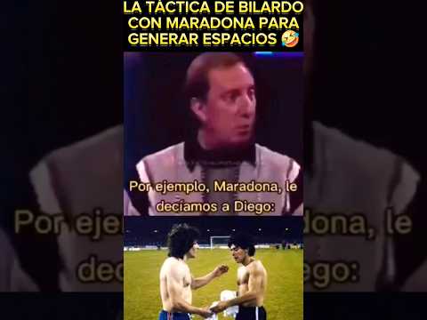🤣GENIO BILARDO. ASÍ ERA LA TÁCTICA con MARADONA para GENERAR ESPACIOS. #argentina #mundial #futbol