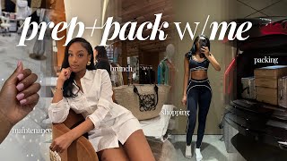 we're going on a trip! prep + pack vlog | brunch + shopping + maintenance