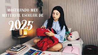 mostrando meu material escolar de 2025!!