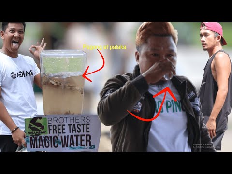 MAGIC WATER "PUBLIC PRANK" Masarap tagala pag libre😂