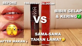 BATTLE MAKE OVER GLAZED LOCK LIP PIGMENT VS OMG COLORLAST LIP VINYL | TAHAN LAMA? |Maria Soelisty