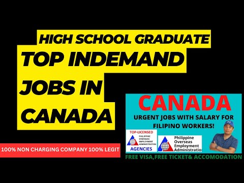 High School Graduate: Top In-demand Jobs In Canada! No Placement Fees, 100% Legit Company