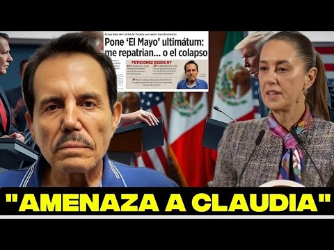 URGENTE! CLAUDIA DETIENE SU MAÑANERA!! EL MAY0 LA AMENAZA " O ME REPATRIAN O SUELTO LA SOPA "