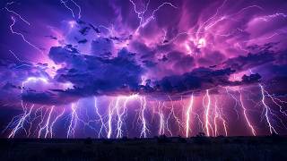 Thunderstorm Sounds Help You Fall Asleep Fast | Heavy Rain & Intense Thunder Sounds, Lightning