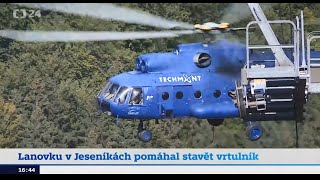 ČT24: Stavba lanové dráhy na Červenohorském sedle