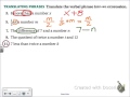 Translating Algebraic Expressions in Common Core Math