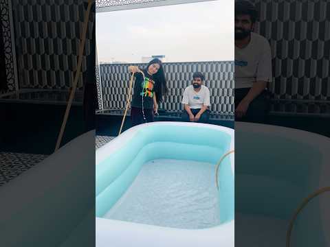 Water tub ko bharna shuru kr diya 😍🌈🐬 #neelamkukreja #shorts #ytshorts