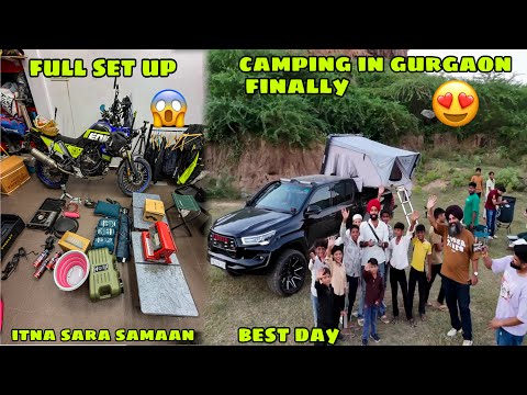 Socha nhi tha Gurgaon mai bhi Camping kar sakte hai hum 😍 Life ka best Experience ❤️ Best Day 