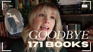 🫣 My Massive Book Unhaul | Letting Go of 171 Books | VLOG