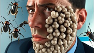 ASMR Man Hand Treatment Insects, Bees & worm Cleaning  | severely injured animation | Unmute asmr
