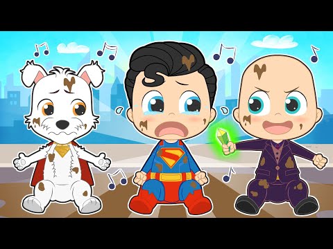 CINCO BEBÉS 🦸🏻🐩 Con Superman, el Perro Krypto y sus Amigos
