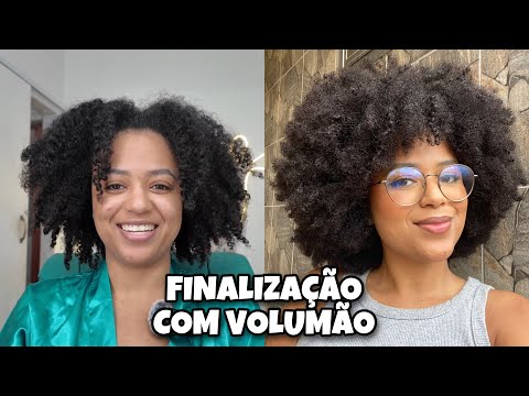 FINALIZAÇÃO COM VOLUMÃO PARA CABELO CRESPO 🎀