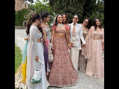 Alia Bhatt shines at her friend’s wedding in Spain—grace, glam, good vibes!#AliaInSpain #WeddingLook