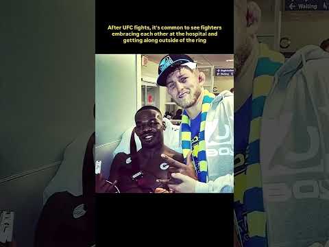 Fighters coming together after UFC fights🔥 #ufc #mma #viralvideo #combatsports