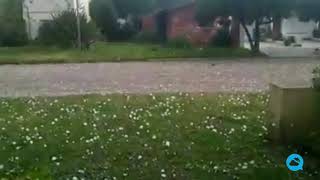 Granizada severa en el este de la provincia de Buenos Aires, Argentina