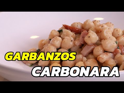 Garbanzos a la Carbonara - @recetasdecocina