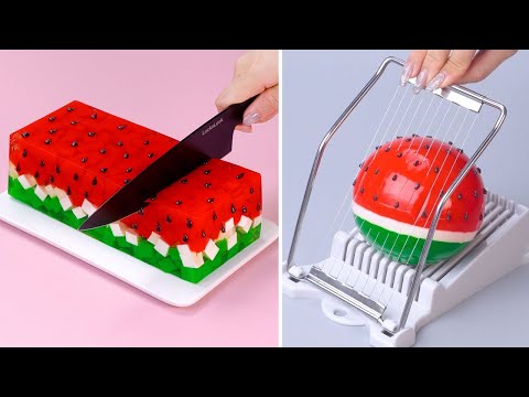 Oddly Satisfying Watermelon Cake Ideas 🍉🍉 How To Make Fruit Cake Decorating For Summer