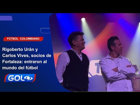 ¡Fortaleza presentó a sus grandes fichajes para el 2025 💪! Rigoberto Urán 🚲 y Carlos Vives 🎸