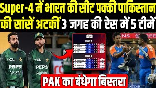 Super-4 में India की सीट पक्की Pakistan की सांसें अटकीं 3 जगह की रेस में 5 टीमें | Headlines Sports