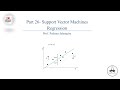 SVM Regression Concepts and Parameters