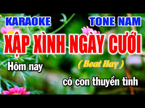 Xập Xình Ngày Cưới Karaoke Tone Nam / Nhạc Cưới Miền Tây / Làng Hoa
