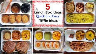 5 Must try tiffin recipe | #foodforfoodies #pohacutlets #lemonrice #burger #rawaidli #dalkaparantha