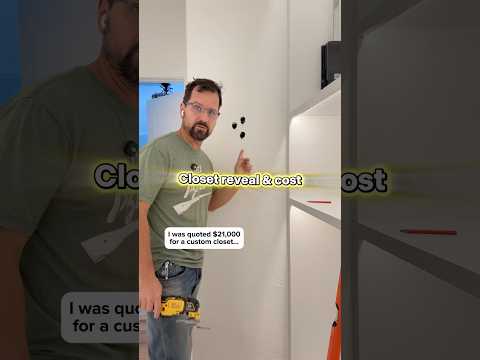 Contractor wanted $21k to build this closet
