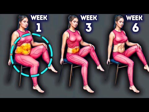 LOSE BELLY TO LOSE WEIGHT | CHAIR WORKOUT